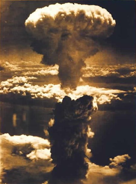 La esplosion nuclear de Nagasaki.